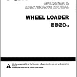 TCM E820-2 Operation And Maintenance Manual OW-604-MAE