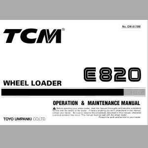 TCM E820 Operation And Maintenance Manual OW-617BE