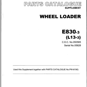 TCM E830-3 Parts Catalogue PW-619G-2A