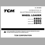 TCM E830 E835 E840 Operation And Maintenance Manual OW-640DE