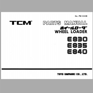TCM E830 E835 E840 Parts Manual PW-640B