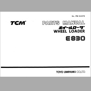 TCM E830 Parts Manual PW-640FE