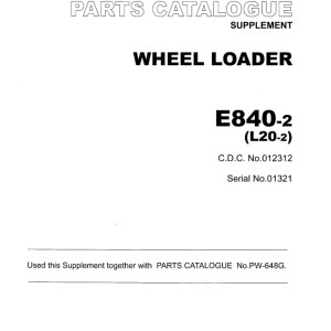 TCM E840-2 Parts Catalogue PW-648G-4A
