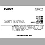 TCM FE6T04 NE6T04 PE604 PE6T34 Nissan Parts Manual PE-FE6T04B