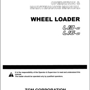 TCM L13-2 L16-2 Operation And Maintenance Manual OW-619AE