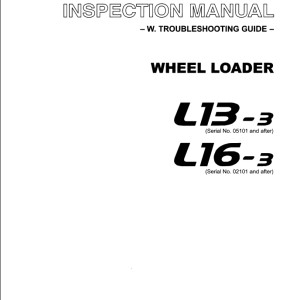 TCM L13-3 L16-3 Inspection Manual M-019AE