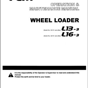 TCM L13-3 L16-3 Operation And Maintenance Manual OW-619CE