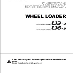 TCM L13-3 L16-3 Operation And Maintenance Manual OW-619DE
