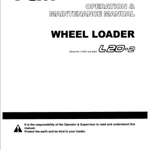 TCM L20-2 Operation And Maintenance Manual OW-648BE