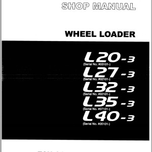 TCM L20-3 L27-3 L32-3 L35-3 L40-3 Shop Manual MEW-648CE