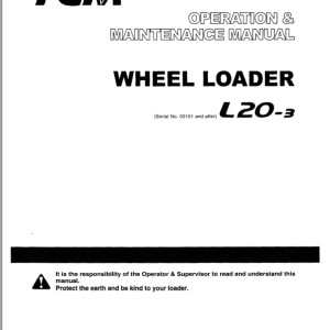 TCM L20-3 Operation And Maintenance Manual OW-648DE