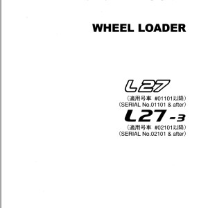 TCM L27 L27-3 Parts Catalogue PW-655G