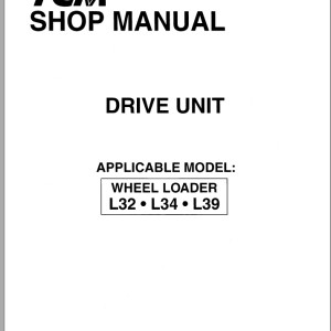 TCM L32 L34 L39 Shop Manual MU-67625AE