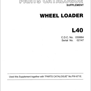 TCM L40 Parts Catalogue PW-671E-3A