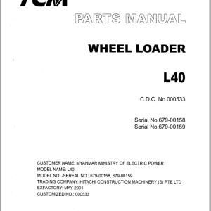 TCM L40 Parts Catalogue PW-679-1A