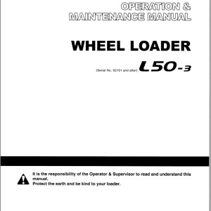 TCM L50-3 Operation And Maintenance Manual OW-682DE