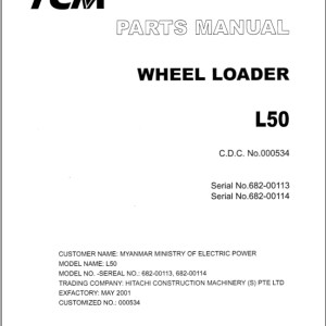 TCM L50 Parts Manual PW-682-1A