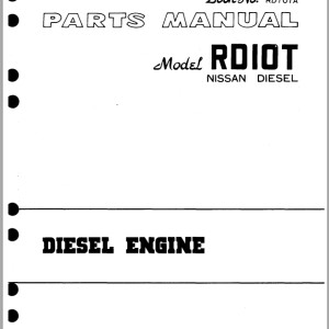 TCM RD10T Nissan Parts Manual RD10TA