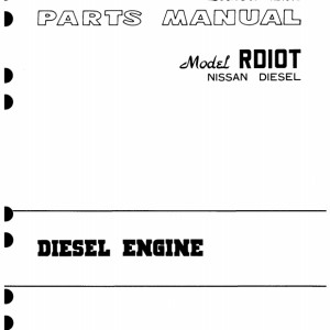 TCM RD10T Nissan Parts Manual RD10TD