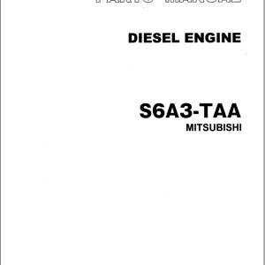 TCM S6A3-TAA Mitsubishi Parts Manual PE-S6A3-TAAA