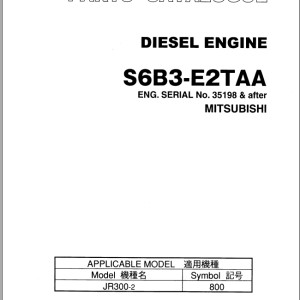 TCM S6B3-E2TAA Mitsubishi Parts Catalogue PE-S6B3-E2TAAA