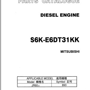 TCM S6K-E6DT31KK Mitsubishi Parts Catalogue PE-S6K-E6DT31KKA