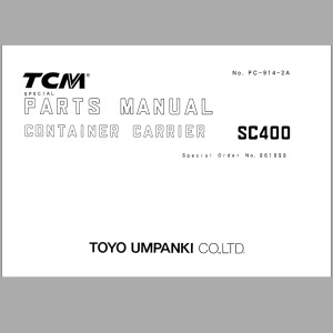 TCM SC400 Parts Manual PC-914-2A
