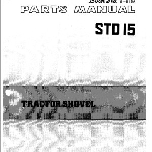 TCM STD15 Parts Manual S-615A