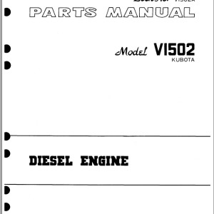 TCM V1502 Kubota Parts Manual V1502A