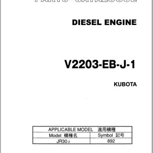 TCM V2203-EB-J-1 Kubota Parts Catalogue