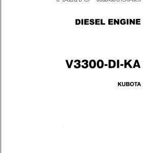 TCM V3300-DI-KA Kubota Parts Manual