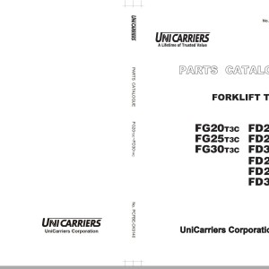 TCM UniCarriers FG20T3C to FD30T4C Parts Catalog PCFBE-CK9140 2014