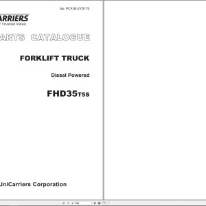 TCM Unicarriers FHD35T5S Parts Catalog PCFJE-2YD170 2016
