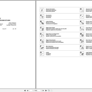 Terex 820 860 880 970 980 Spare Parts Catalog PDF 6199042M3 EN FR IT