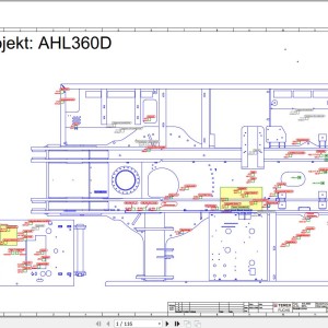 Terex Fuchs AHL360D 974- Wiring Diagram 6790200157