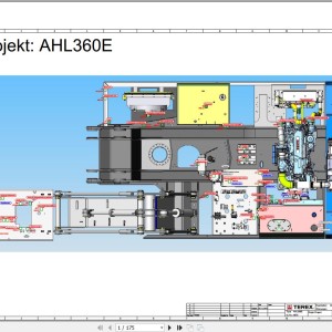Terex Fuchs AHL360E 4075 Wiring Diagram 6790200235