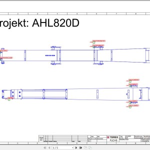 Terex Fuchs AHL820D 0026 Wiring Diagram 6790200234