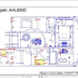Terex Fuchs AHL850D 0015- Wiring Diagram 6790200253