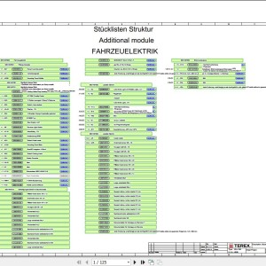 Terex Fuchs MHL250 4000- Wiring Diagram 6790200236