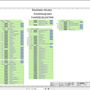 Terex Fuchs MHL250 4000- Wiring Diagram 6790200274