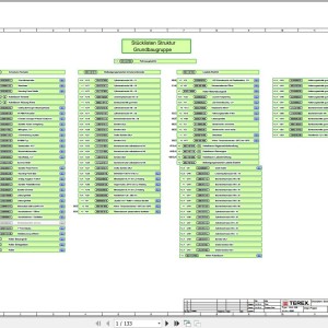 Terex Fuchs MHL250 4080 Wiring Diagram 6790200350