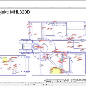 Terex Fuchs MHL320D 1119 1120 Wiring Diagram 6790200105