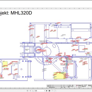 Terex Fuchs MHL320D 1572 Wiring Diagram 6790200227