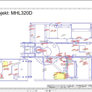 Terex Fuchs MHL320D 1643 Wiring Diagram 6790200273