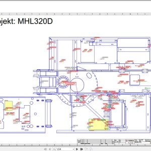 Terex Fuchs MHL320D 1698 Wiring Diagram 6790200326
