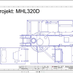 Terex Fuchs MHL320D 965-966 Wiring Diagram 6790200052