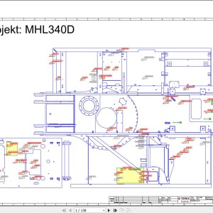 Terex Fuchs MHL340D 1761 Wiring Diagram 6790200109