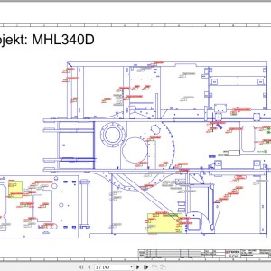 Terex Fuchs MHL340D 1994- Wiring Diagram 6790200122