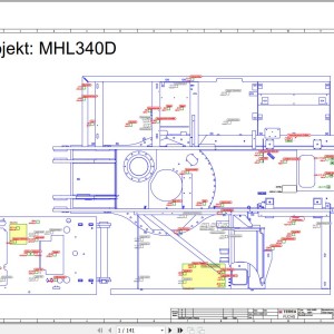 Terex Fuchs MHL340D 1994 Wiring Diagram 6790200295
