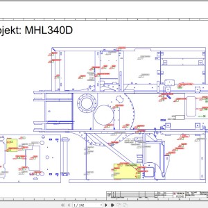 Terex Fuchs MHL340D 1994- Wiring Diagram 6790200317